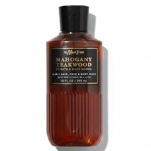 Bath & Body Works MAHOGANY TEAKWOOD For Men 3-In -1 Hair Face And Body Wash